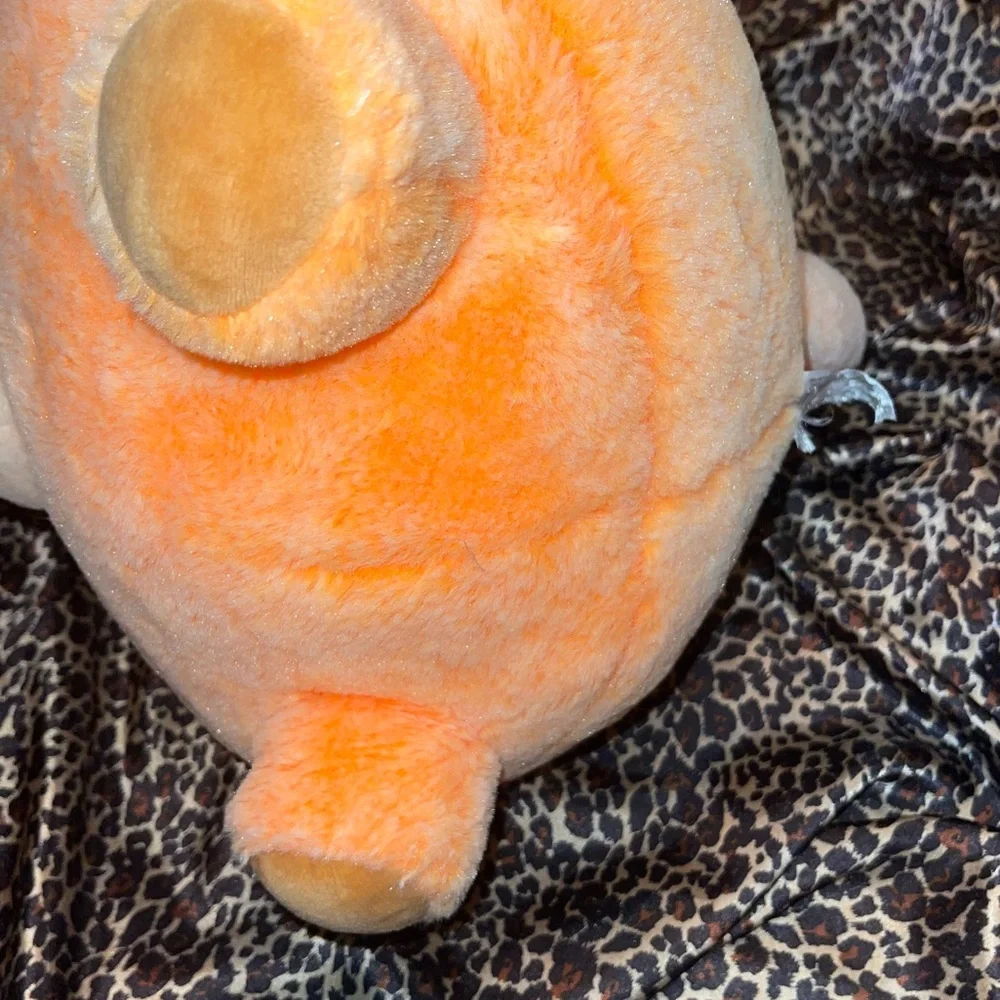 Triceratops Orange Stuffed Animal